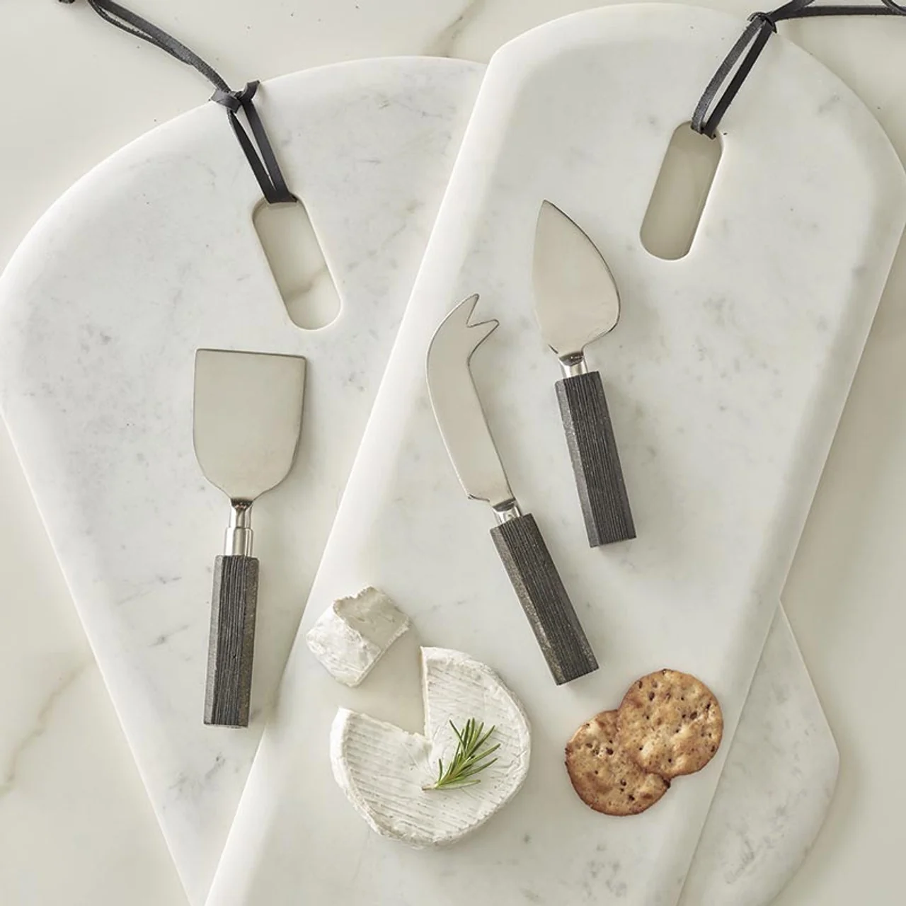 Premium Limestone Charcuterie Cheese Knives Book Box Set of 3 Fast