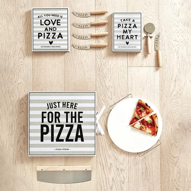 Pure Take a Pizza My Heart Pizza Cutter Book Box Set Genuine