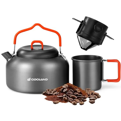 Lightweight 1.2L Camping Coffee Pot Camp Coffee Makers 3 Count Eco-Friendly