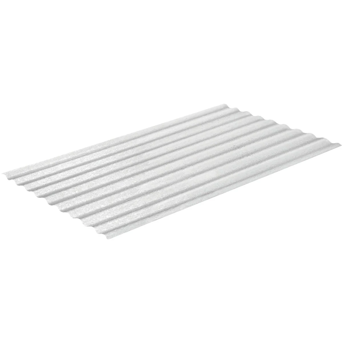 Durable Sequentia WeatherGlaze 26 In. x 12 Ft. White Round 1-Sided Fiberglass Corrugated Panels Professional