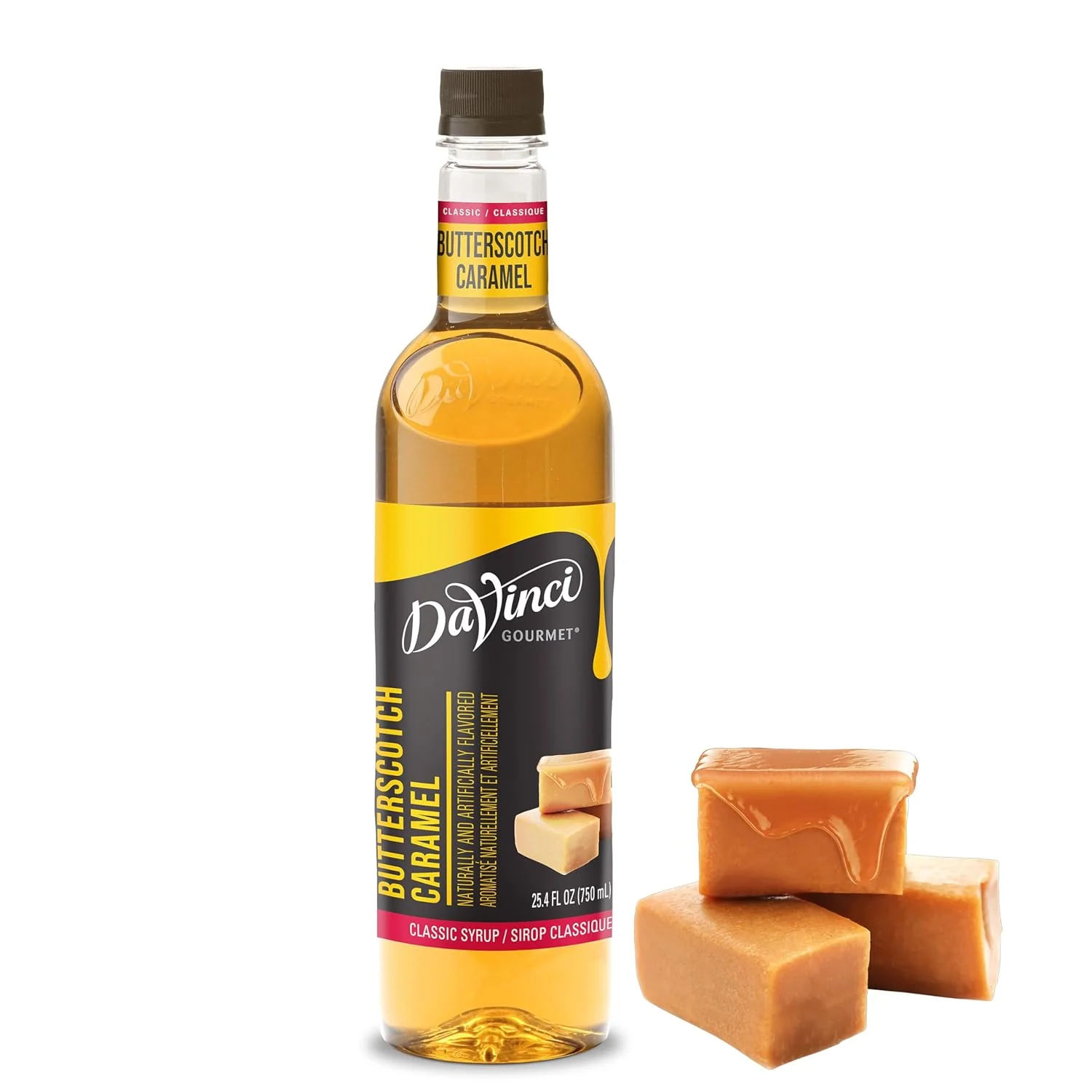 Selected DaVinci Gourmet Classic Butterscotch Syrup 25.4 Fluid Ounces Original Design