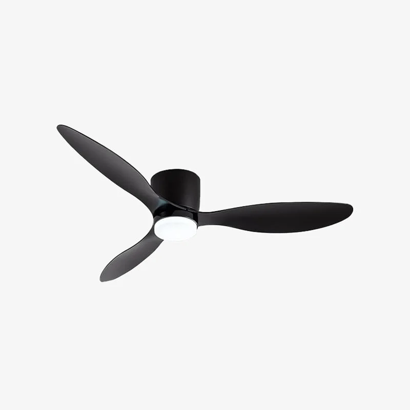 Modern Recessed Fishtail Ceiling Fan Light Specialty