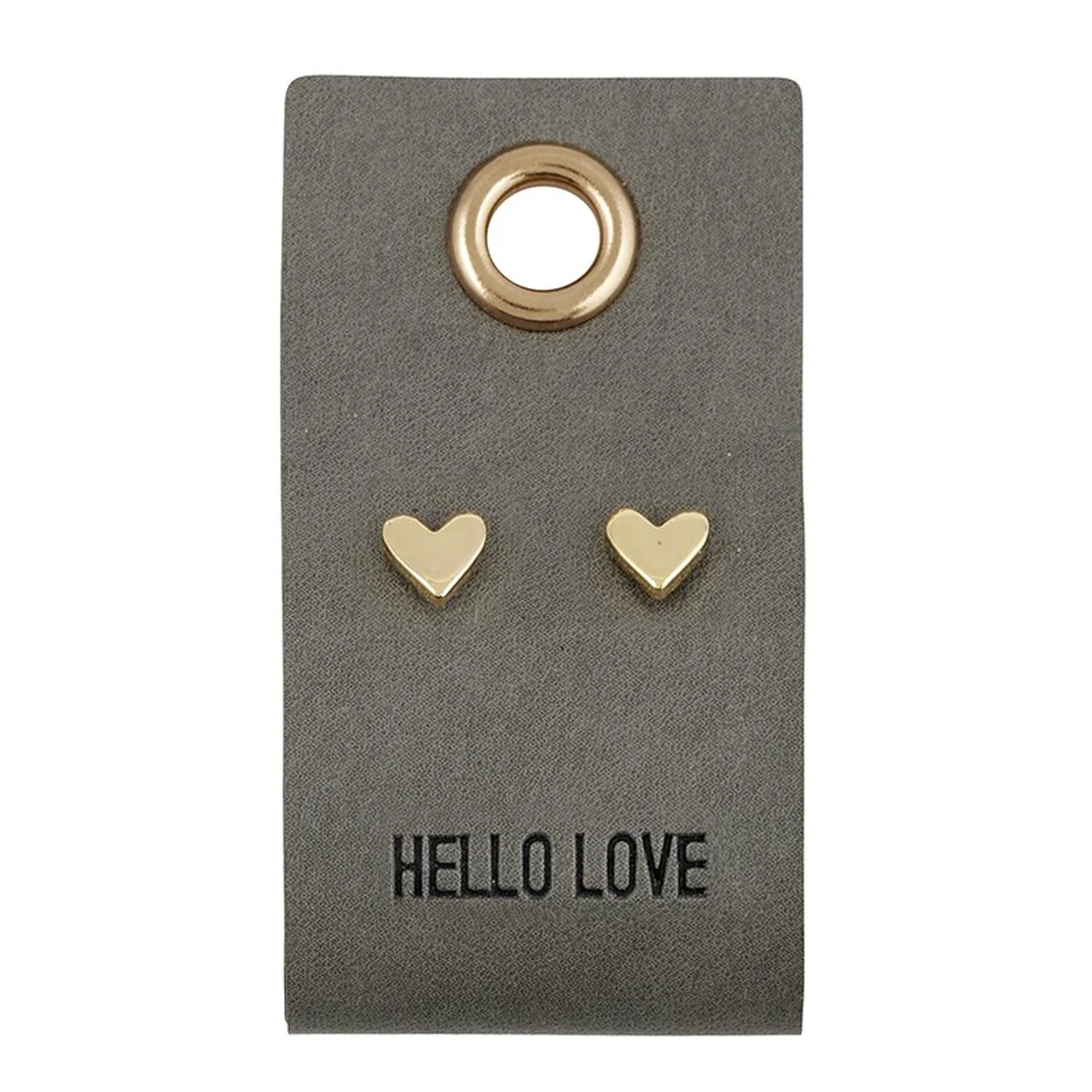Trusted Heart Earrings Leather Gift Tag Smart