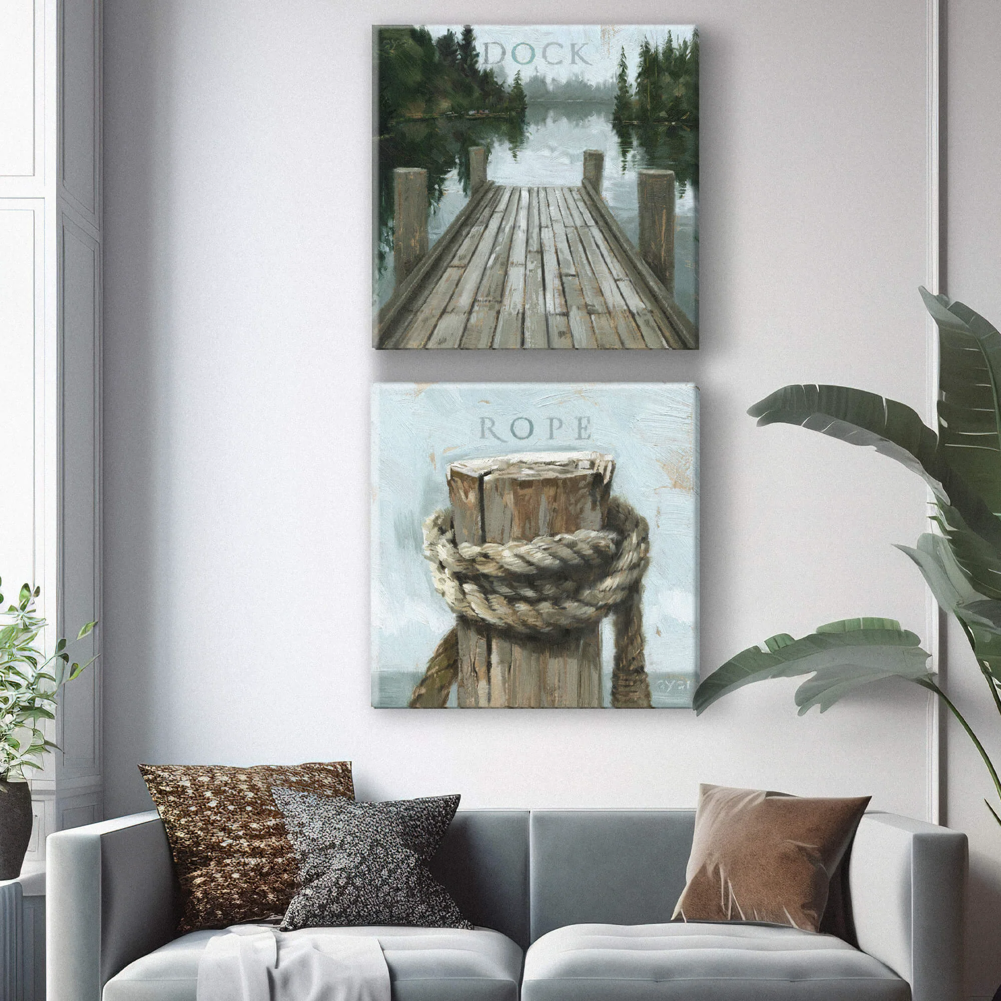 Eco-Friendly Dock Giclee Wall Art Smart