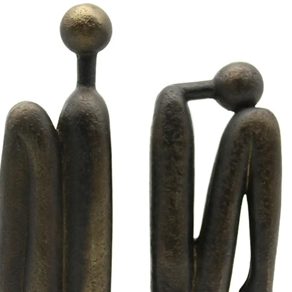 Consistent Modern Thinker Resin Bookends Fashionable