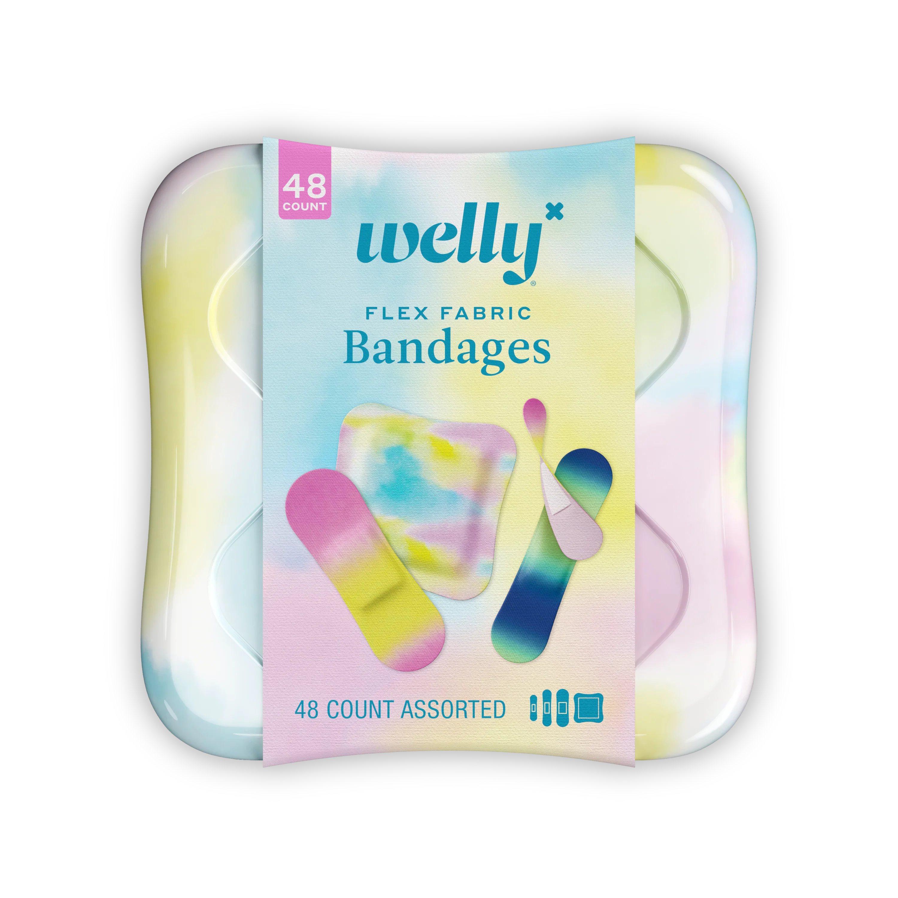 Genuine Welly Assorted Colorwash Adhesive Bandages Clean
