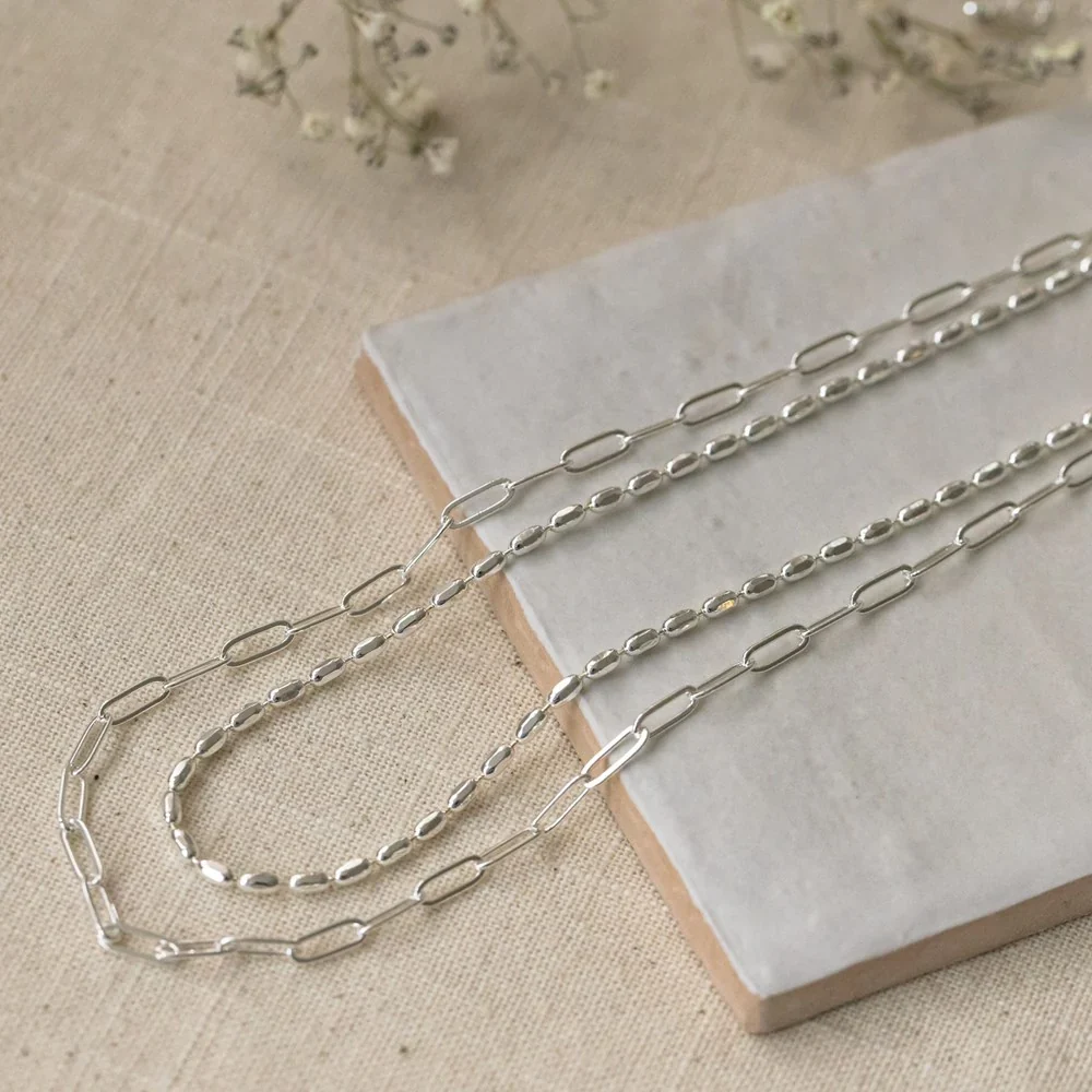 Casual Double Take Necklace - Silver Quality