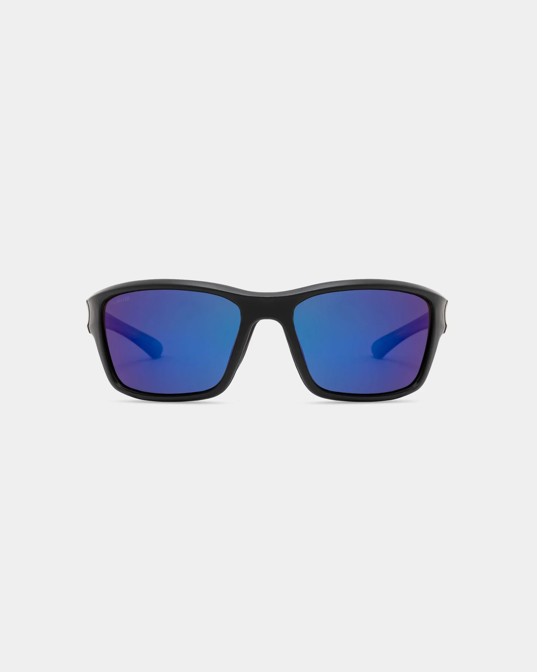 Stylish Salt Life Sunglasses Satin Black Frame Smoke w Blue Mirror TAC Polarized Lens SL-017-010168 Traditional