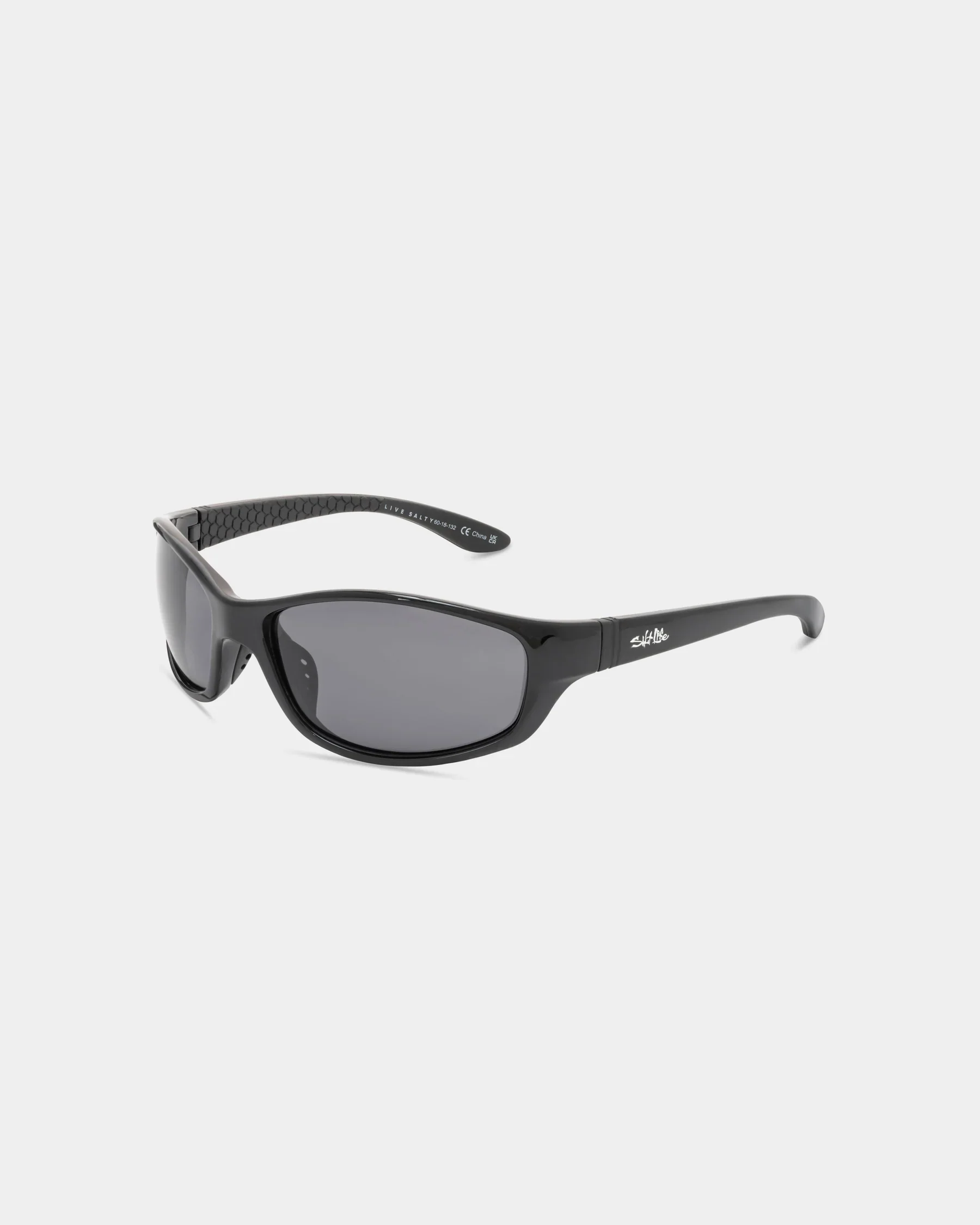 Eco-Friendly Salt Life Sunglasses Shiny Black Frame Smoke TAC Polarized Lens SL-015-000108 Exclusive