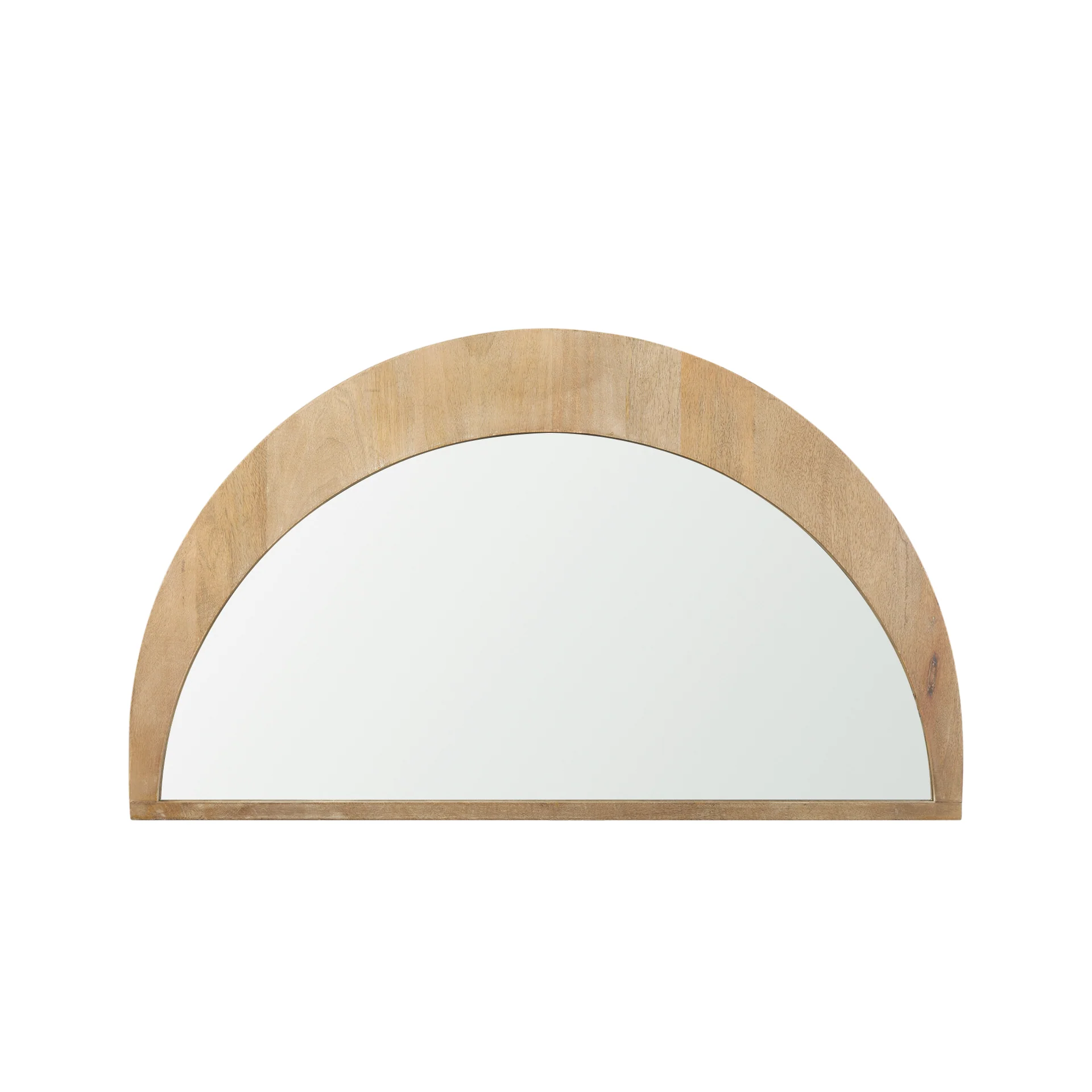 Selected Celeste Light Brown Wood Small Mirror Safe