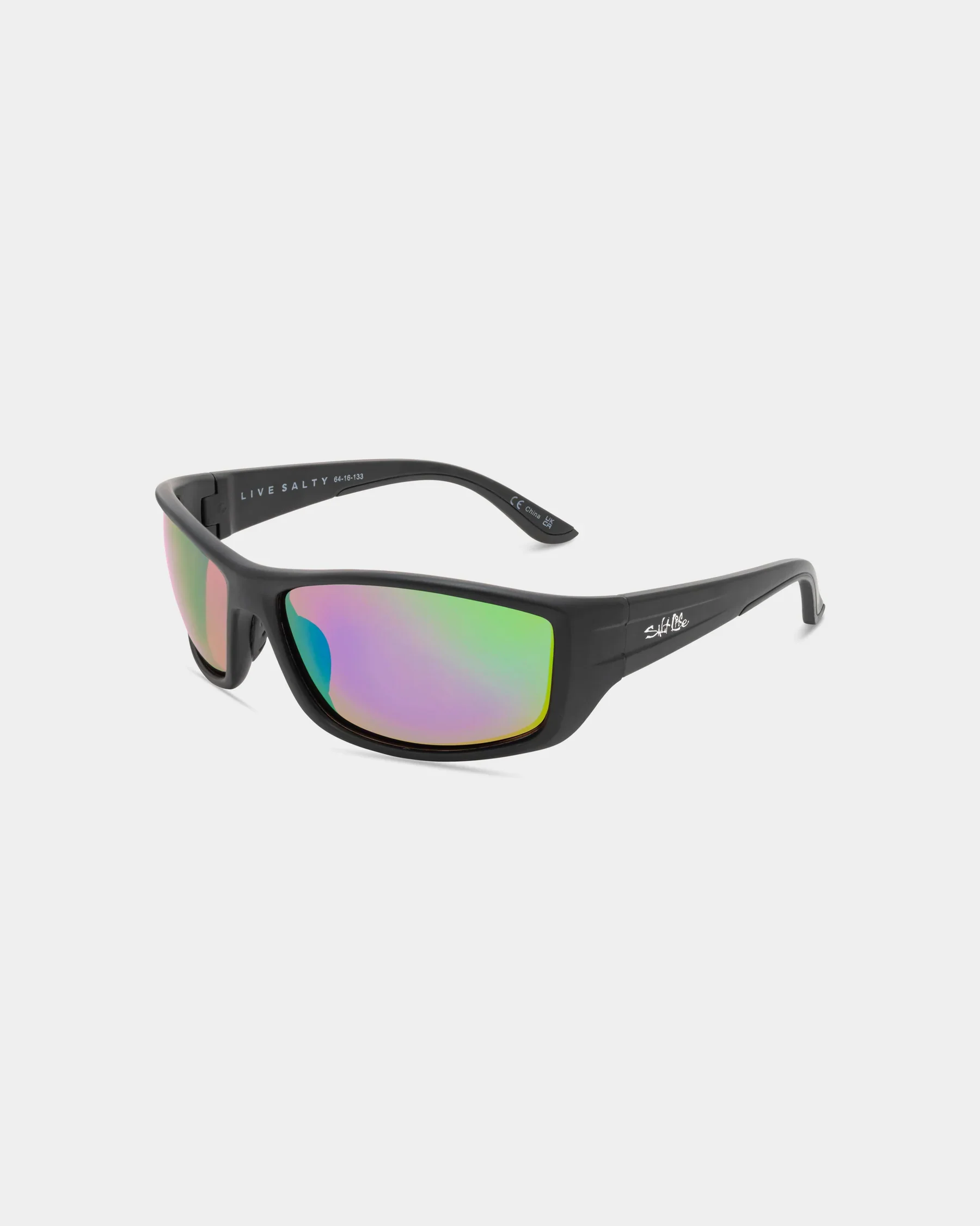 Quality Salt Life Sunglasses Satin Black Frame Brown w Green Mirror TAC Polarized Lens SL-018-010126 Consistent