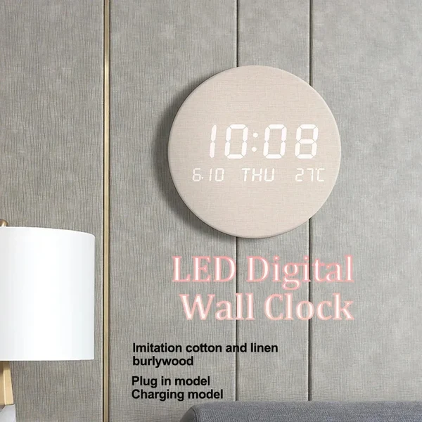 Certified AuraSphere LED Digital Wall Clock High-Quality