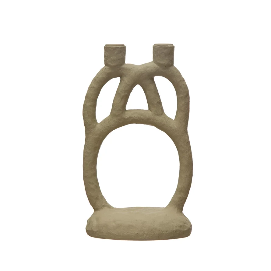 High-Performance Resin Double Taper Holder Matte Cream Color Fast