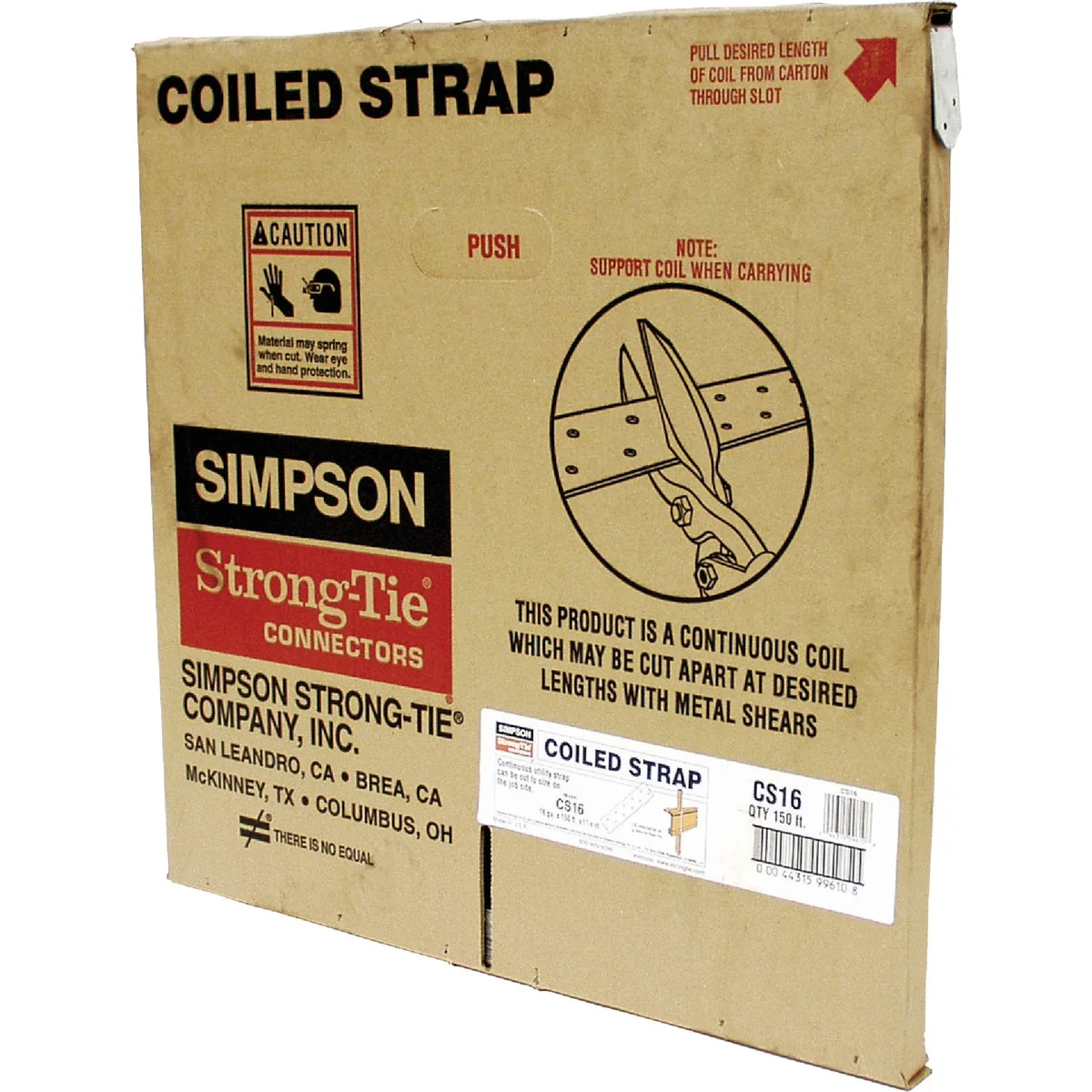 Outstanding Simpson Strong-Tie 1-14 in. x 150 ft. Galvanized Steel 16 Gauge Coiled Strapping Green
