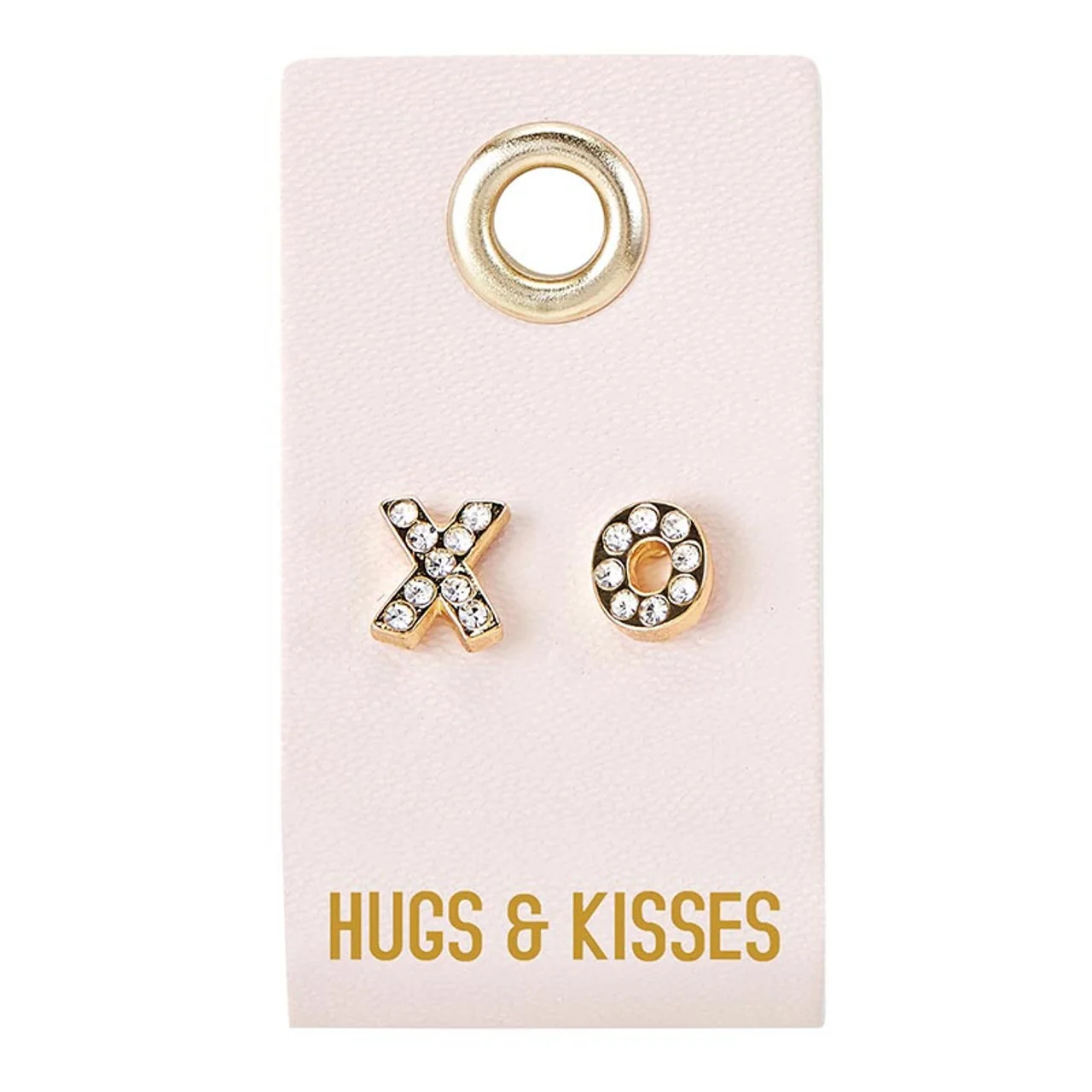Artisan X O Earrings Leather Gift Tag Unique