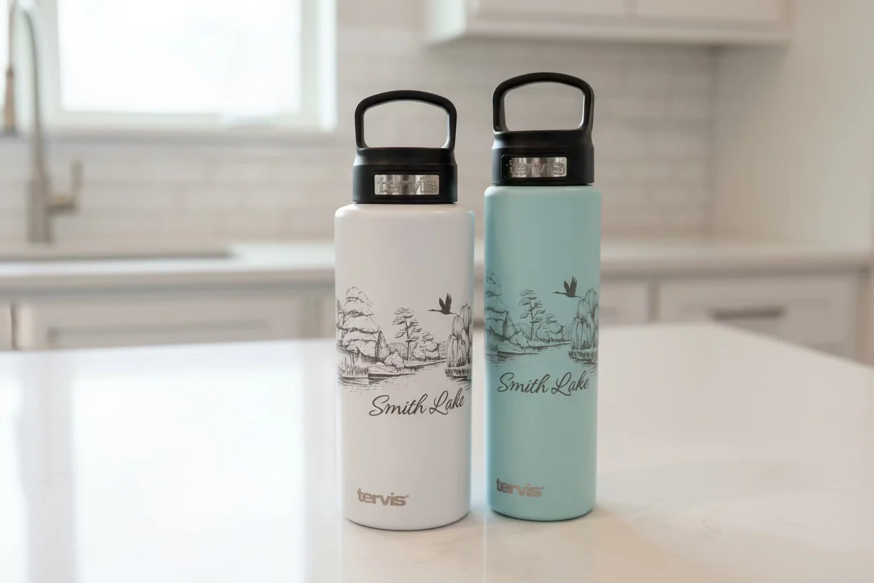 Sustainable Tervis Smith Lake Stainless Steel Water Bottle Fine