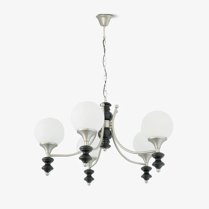 Solid Italian Medieval Chandelier Detailed