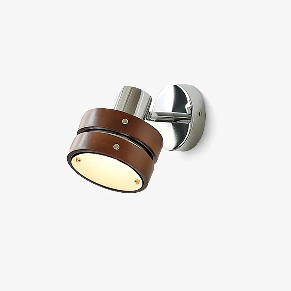 Verified Double Walnut Wall Lamp Original Design