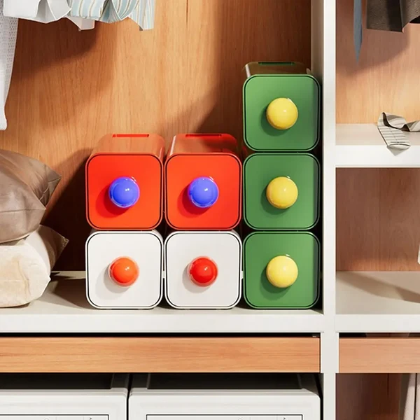 Innovative Wall-Mounted Push-Drawer Storage Box Powerful