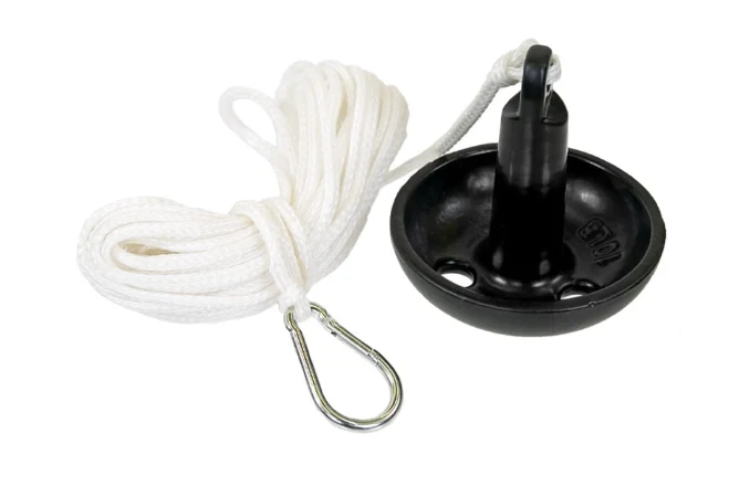 Outstanding 50' 10-lb. Coated Mushroom Anchor Ki Lightweight