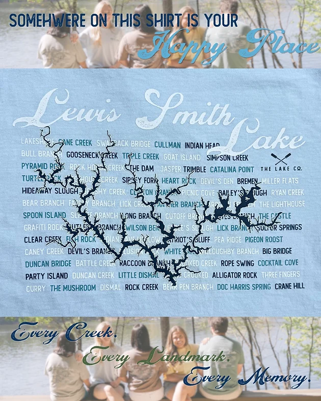 Comfortable Smith Lake Landmark Tee by The Lake Co. High-End