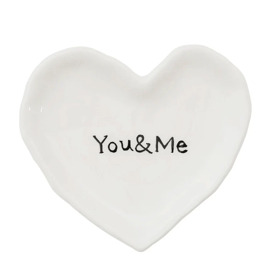Easy-to-Use You and Me Ceramic Heart Dish Advanced
