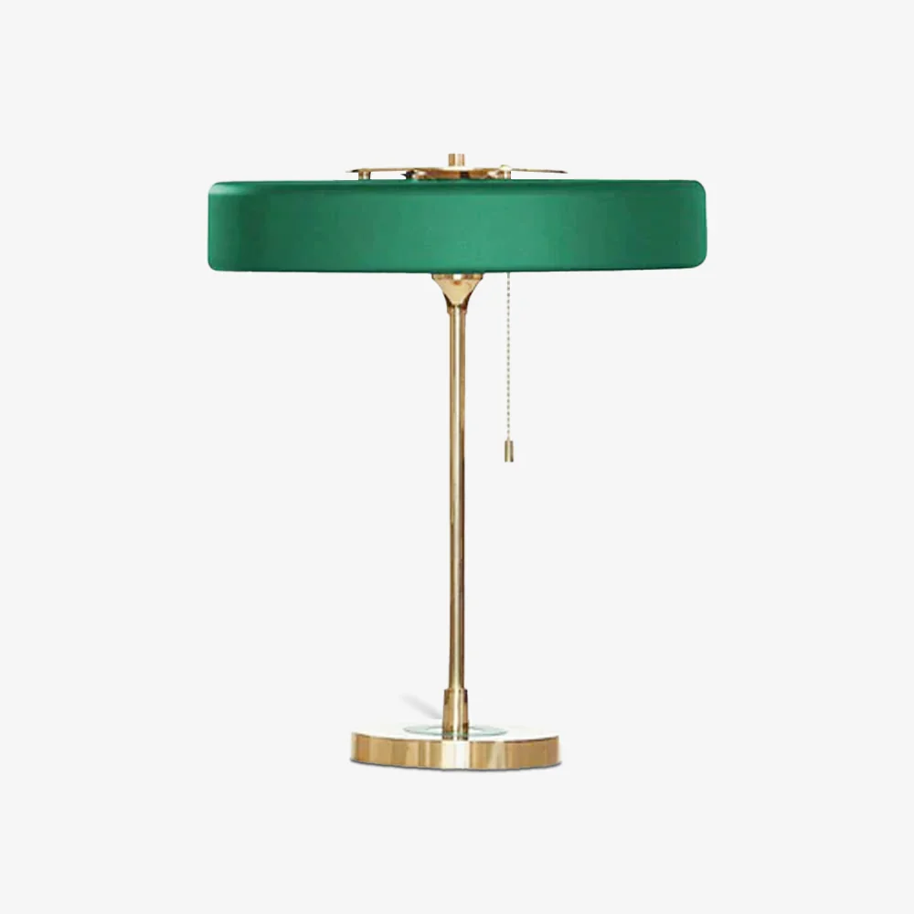 Consistent Medium Rotary Table Lamp Green