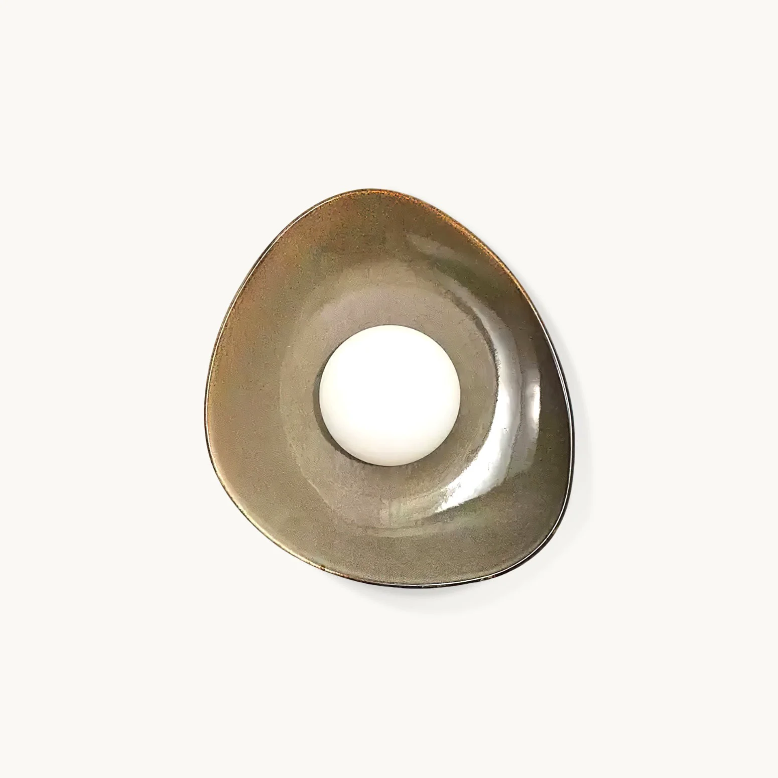 Refined Pebble Disc Wall Light Powerful