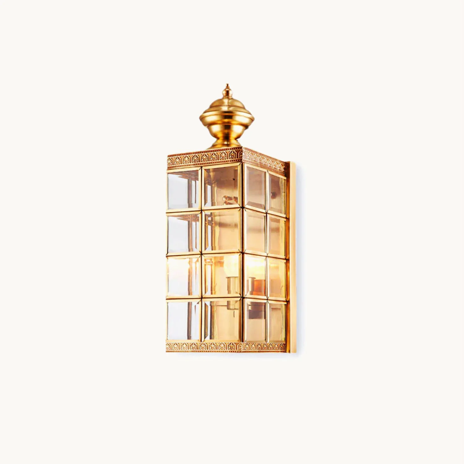 Green Brass Minimalist Outdoor Wall Light Fine