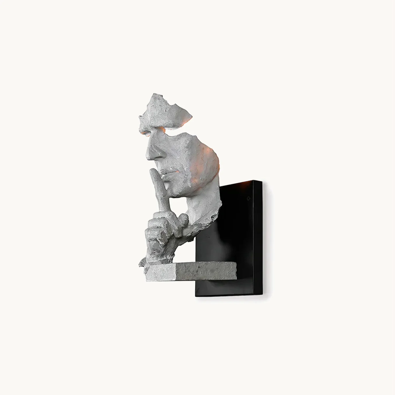 Smart Art Iron Human Face Wall Lamp Lightweight