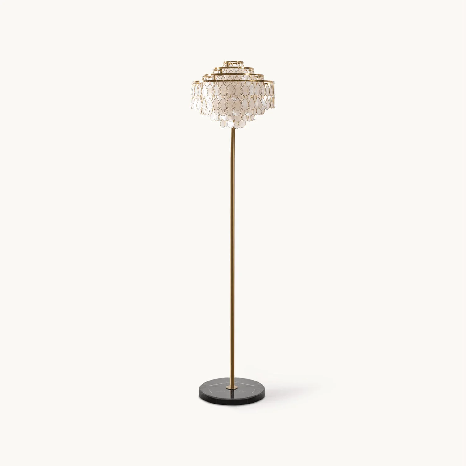 Prestigious Capiz Floor Lamp Elegant