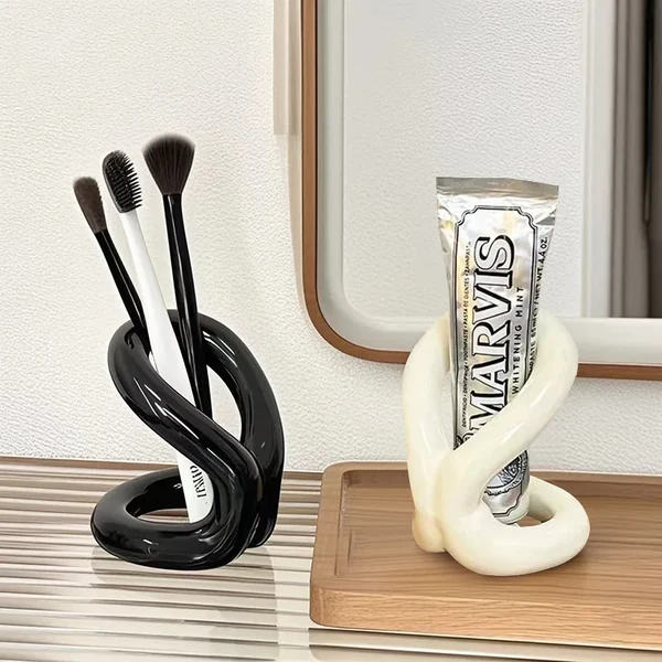 Reliable Sculptural Ceramic Toothbrush Makeup Brush Holder Exceptional