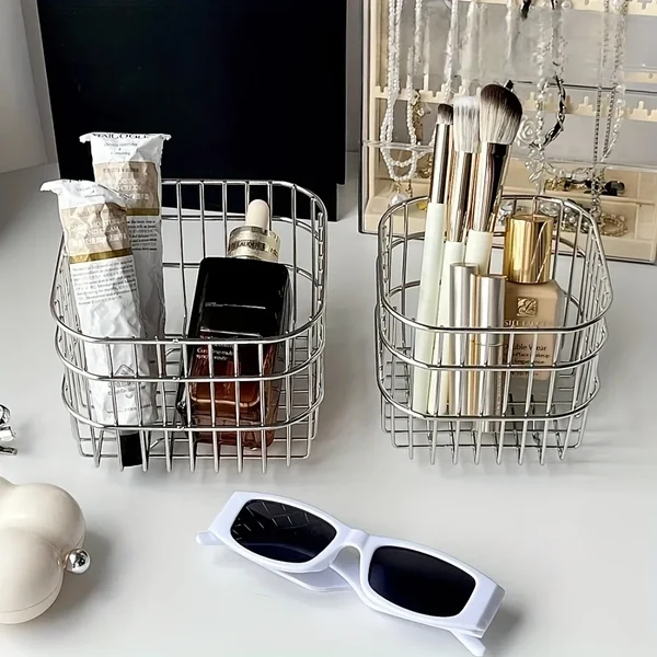 Minimalist Stainless Steel Multi-Purpose Storage Basket First-Class