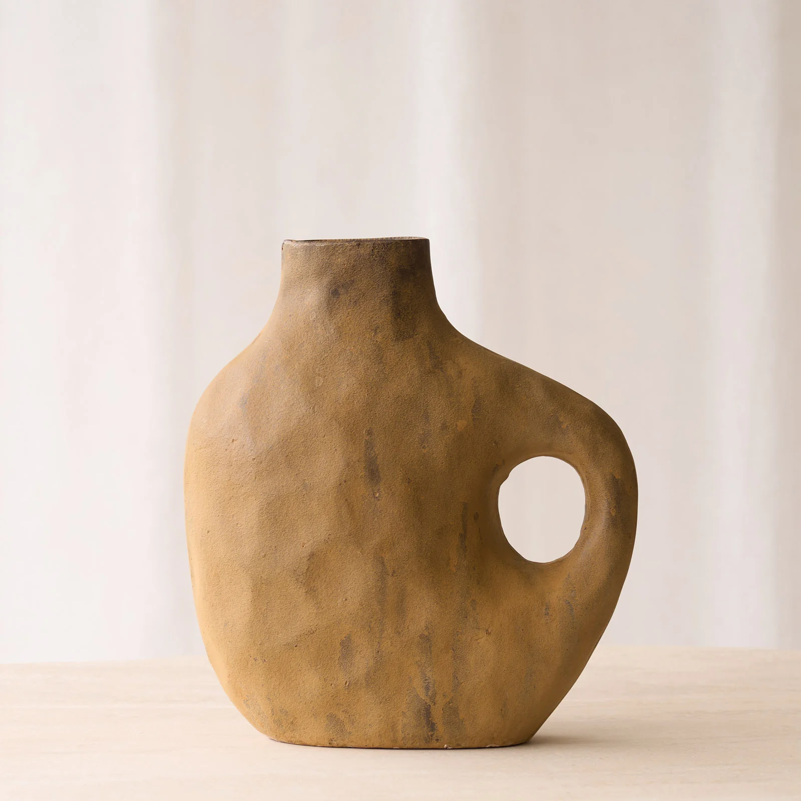 Refined Casine Vase Brown Pure