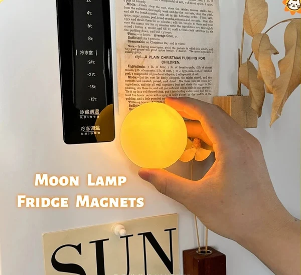 Casual Moon Night Light Fridge Magnets Efficient