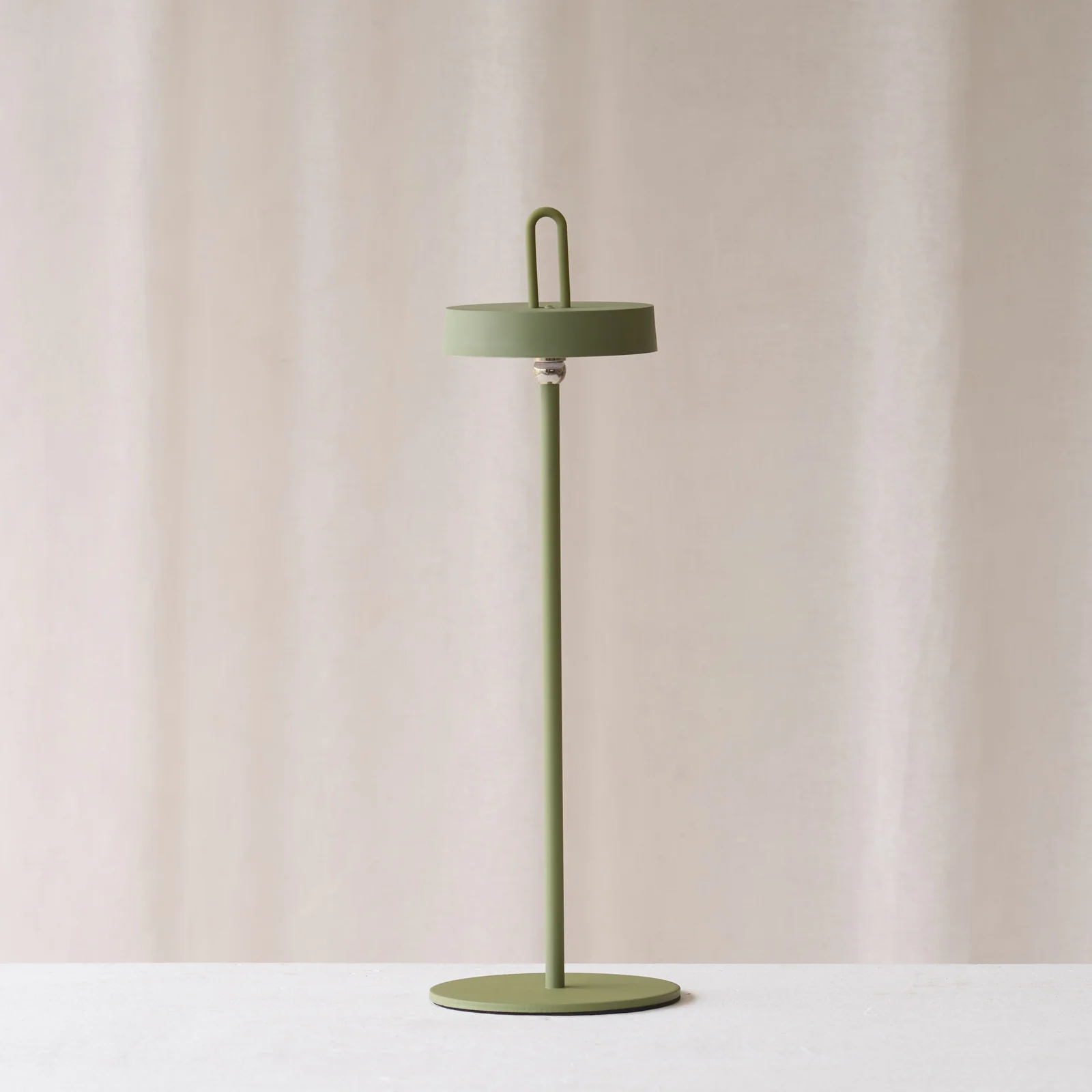 Dependable Ampeha Outdoor LED Table Lamp Olive Innovative