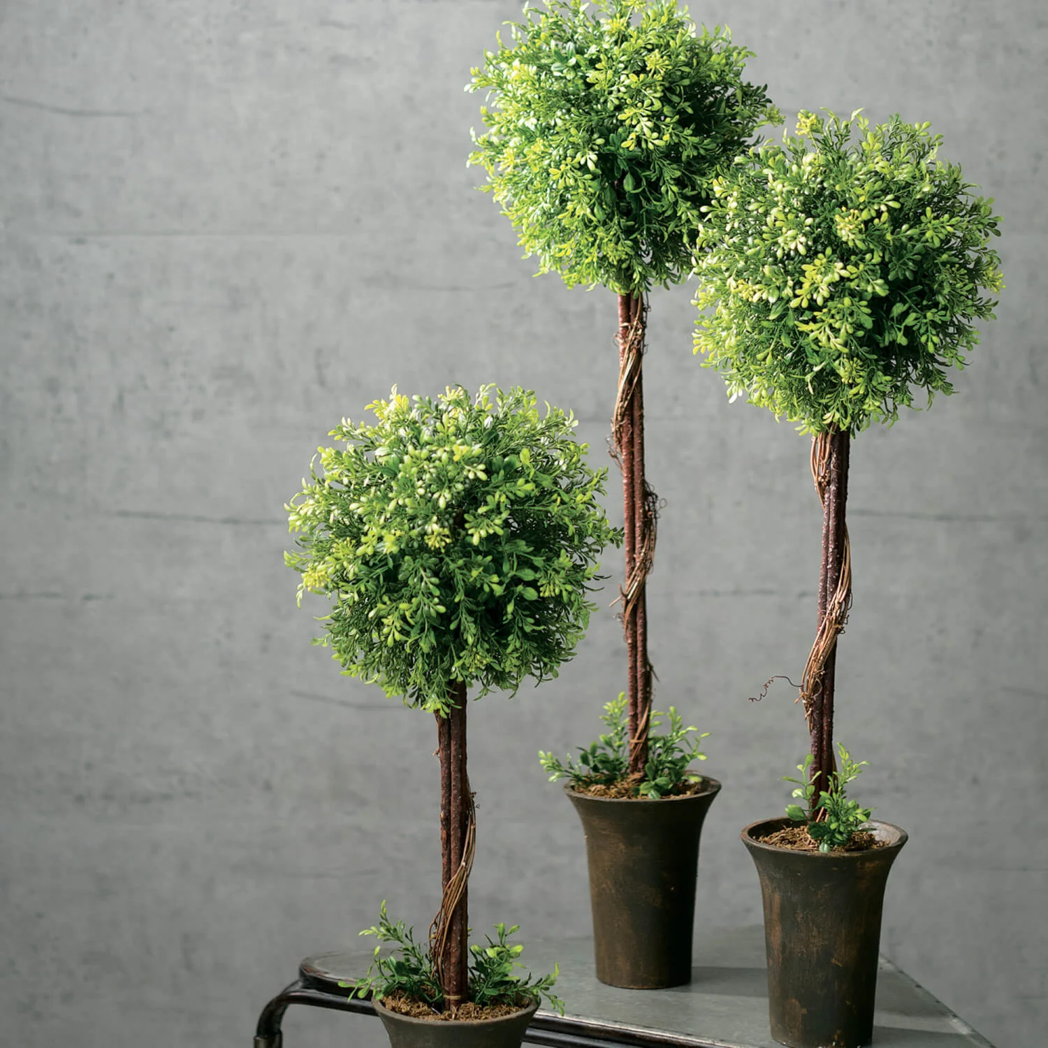 Responsible Tealeaf Berry Topiary Tree Artificial Breathable
