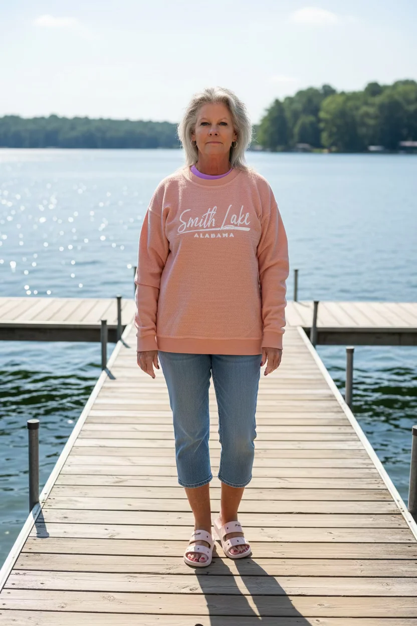 Convenient Smith Lake Women's Lightweight Nantucket Fleece Expertly Made