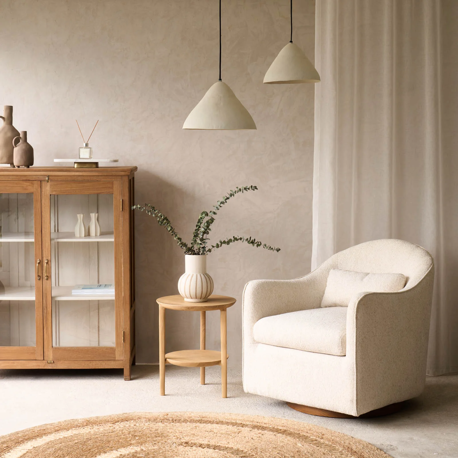Top-Quality Elimo Hanging Lamp Cream Environmentally Friendly