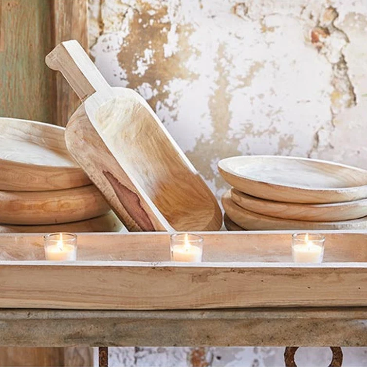 Prestigious Natural Wood Rectangle Tray 26 Versatile