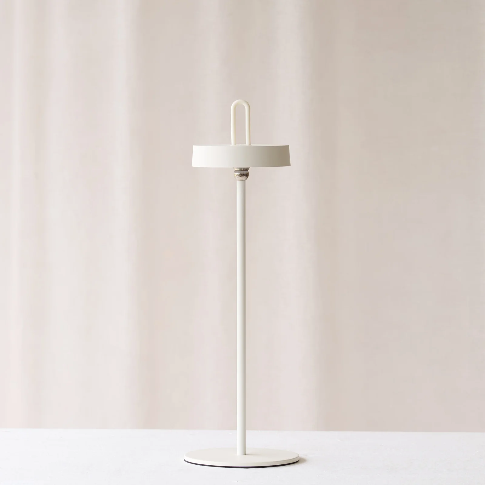 Reliable Ampeha Outdoor LED Table Lamp Cream Practical
