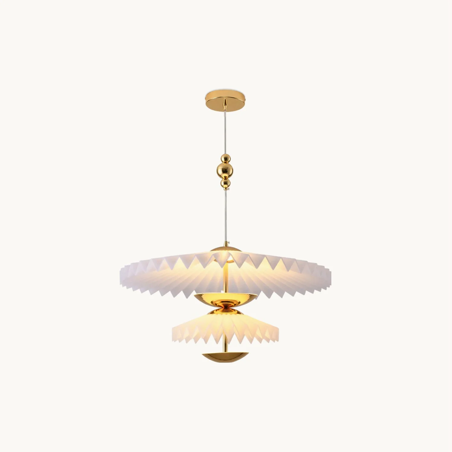 World-Class Stacked Paper Chandelier Carefully Designed