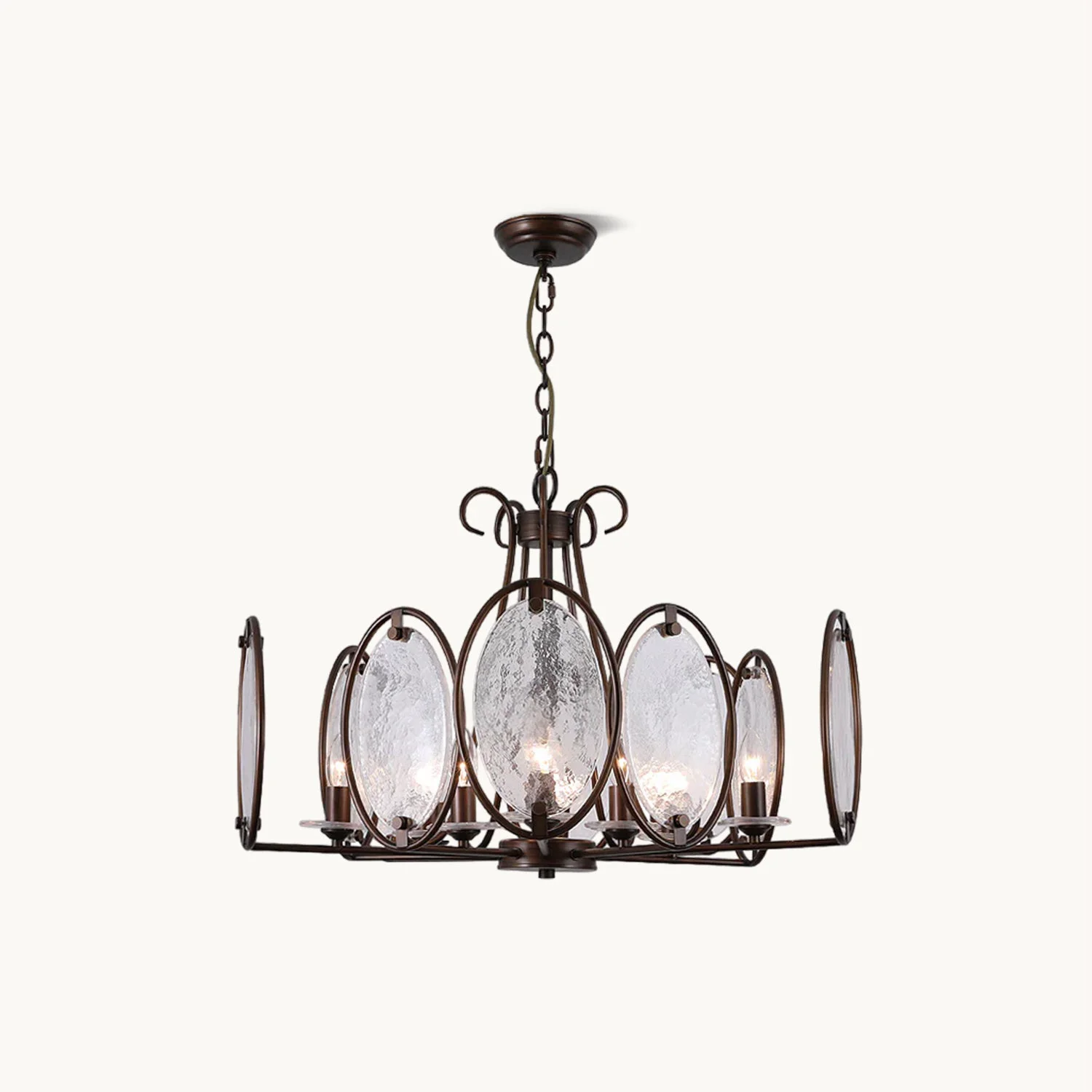 Convenient Ombelle Retro Chandelier Relaxed