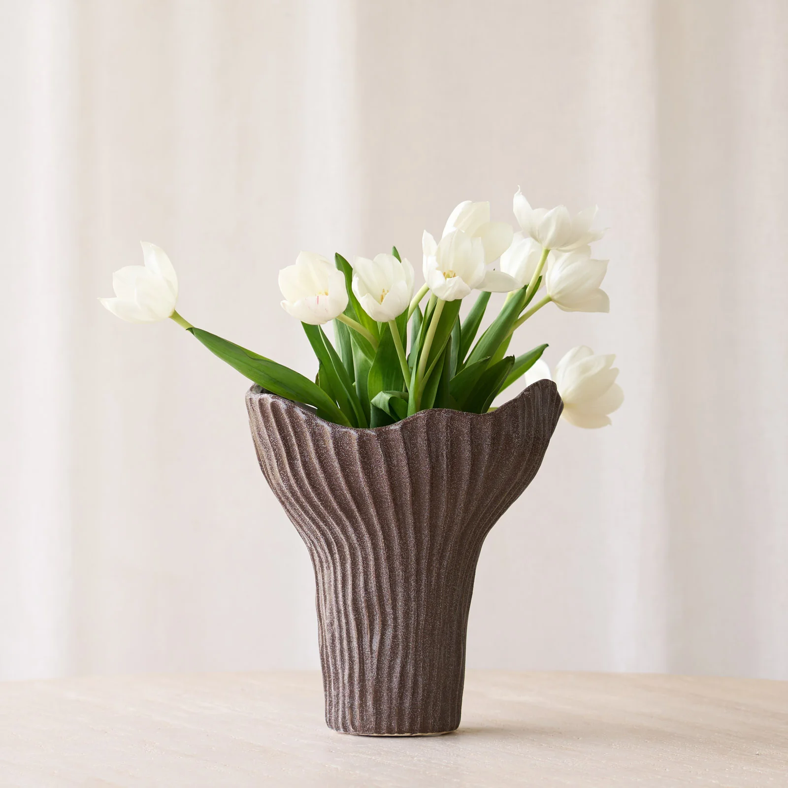 High-Quality Moraba Vase Dark Brown Minimalist