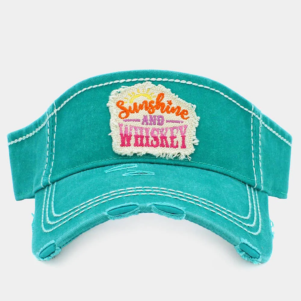 Exceptional Sunshine And Whiskey Vintage Visor Hat Elite
