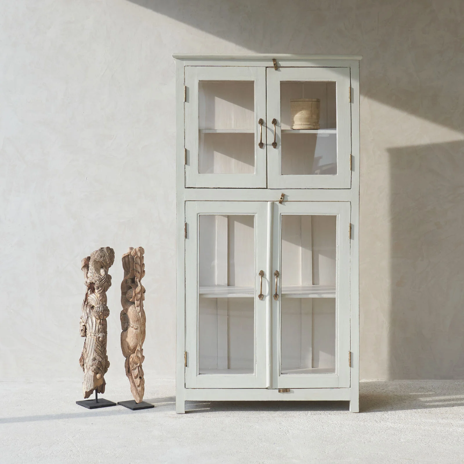 Advanced Vintage Large Cabinet Limestone Casual