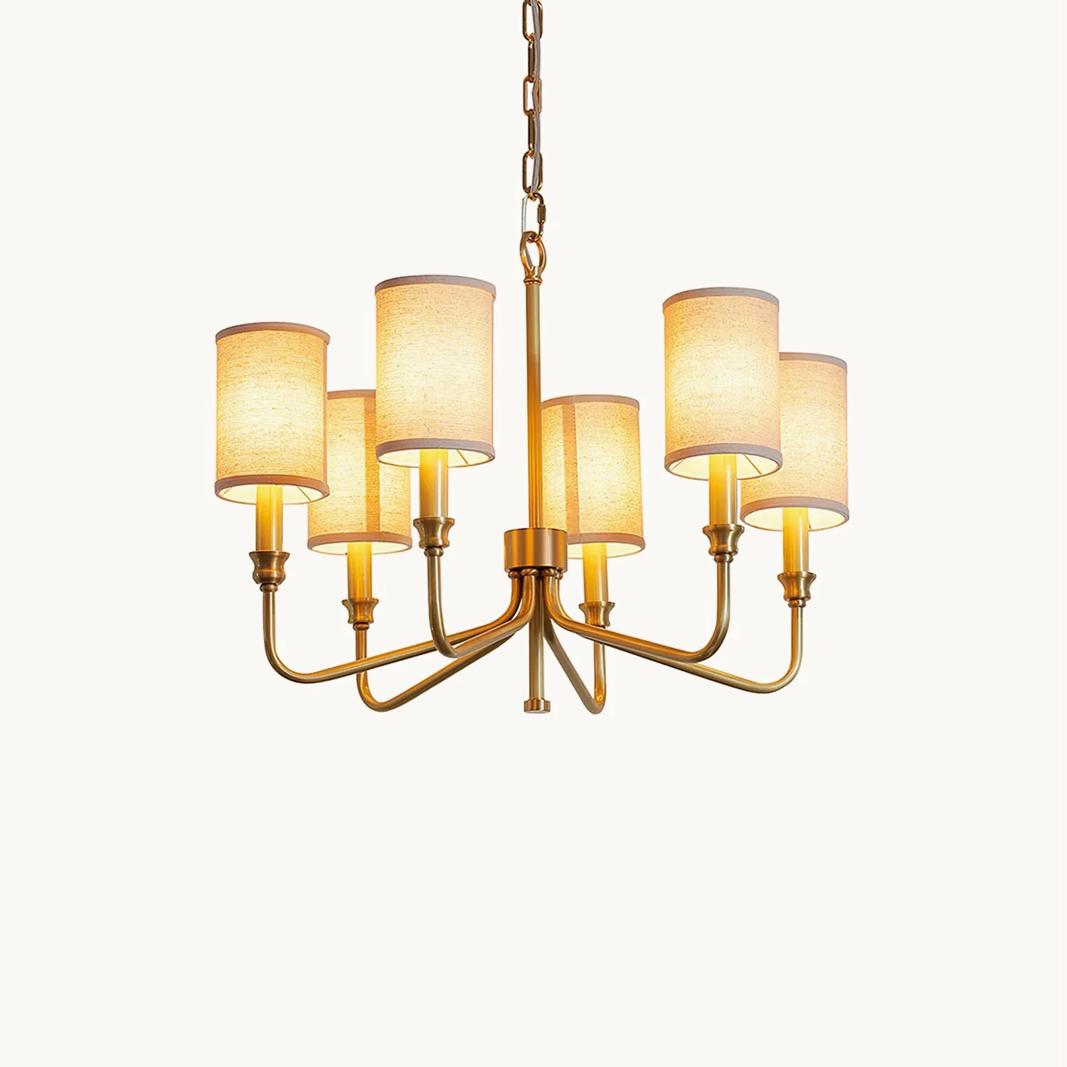 Durable Cylinder Fabric Chandelier High-End