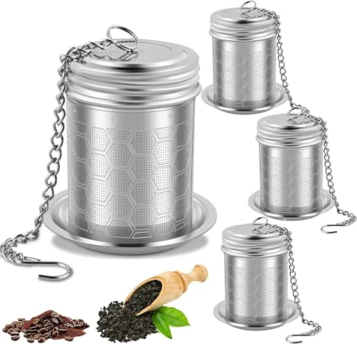 Verified 4 Pack Tea Infuser for Loose Leaf Tea 4 Count Functional