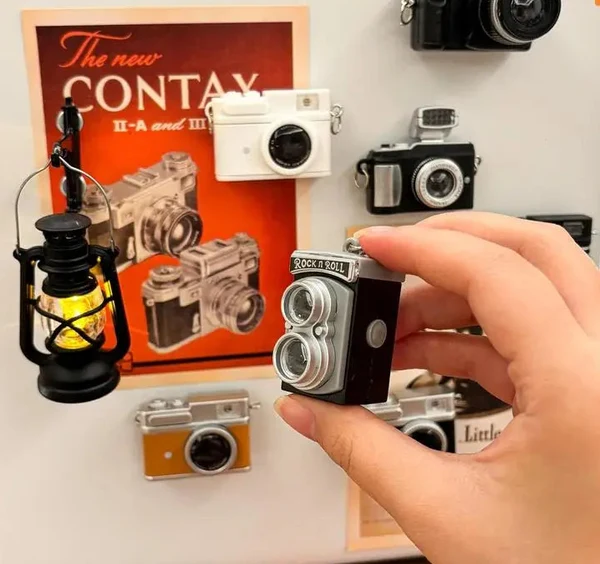 Minimalist Miniature Camera Lamp Light-Up Fridge Magnets Carefully Designed