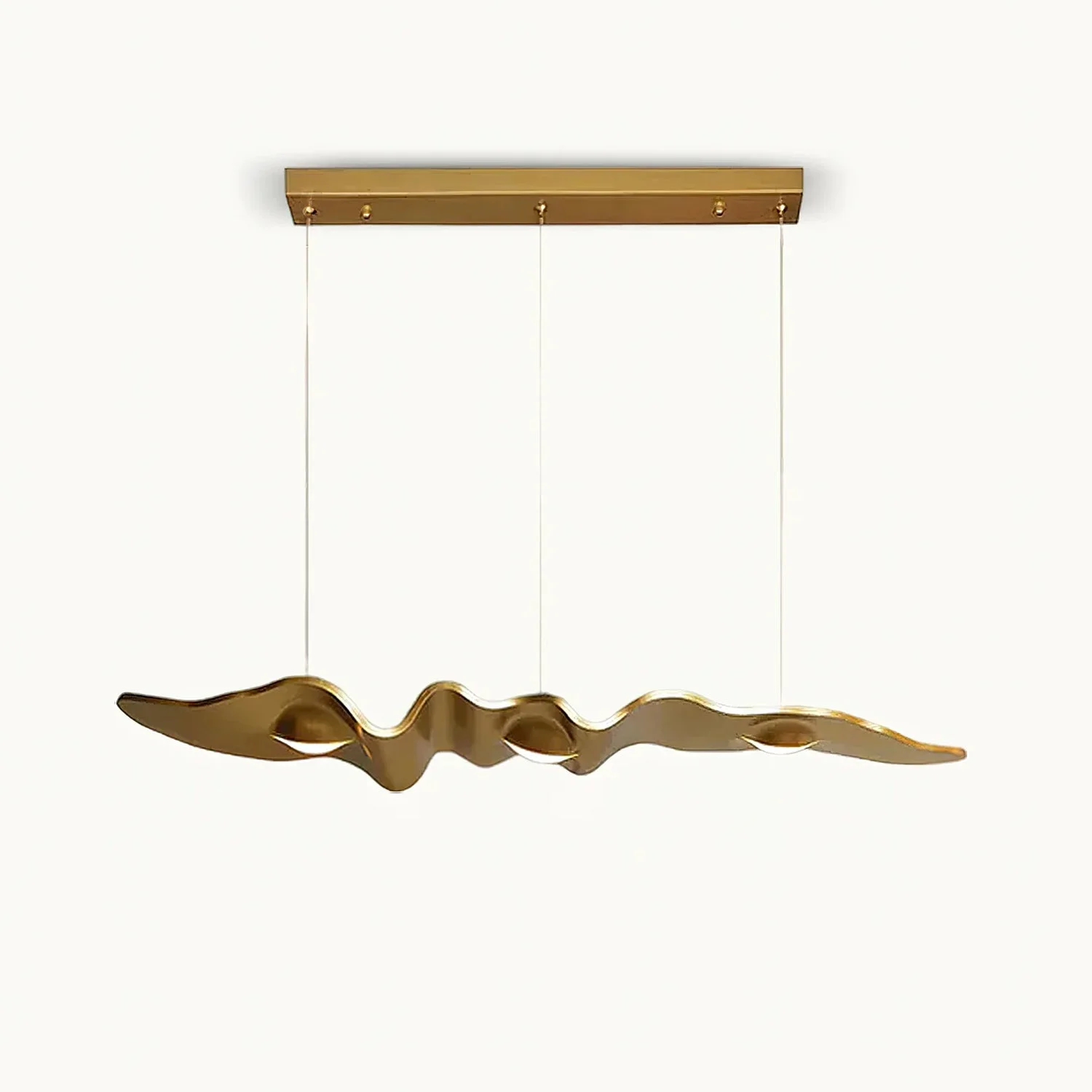 Exclusive Gold Ribbon Chandelier Expertly Made